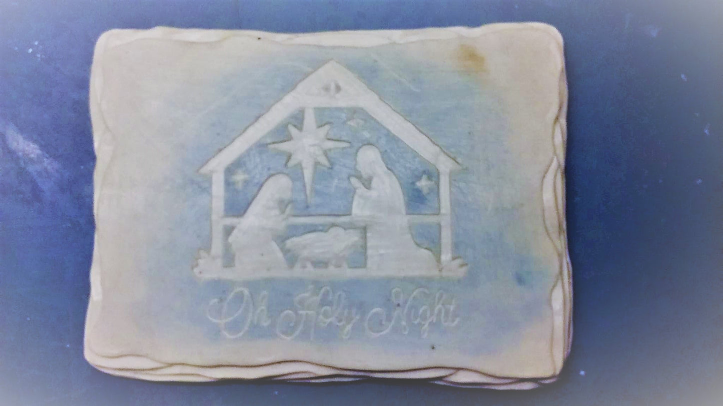 KP 1116 Oh Holy Night Nativity Slate image 0