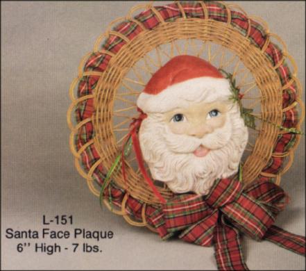 L 151 Santa Face Plaque image 0