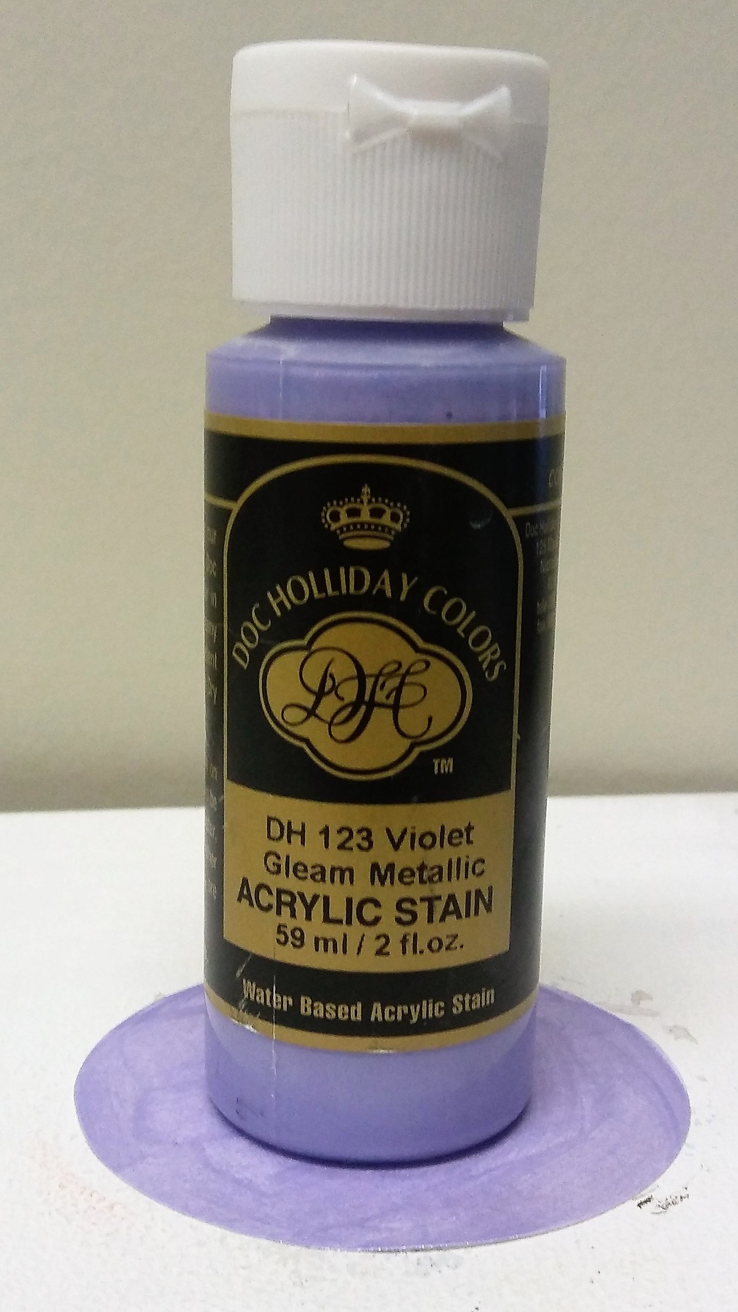 A DH 123 Violet Gleam Metallic Acrylic Stain image 0