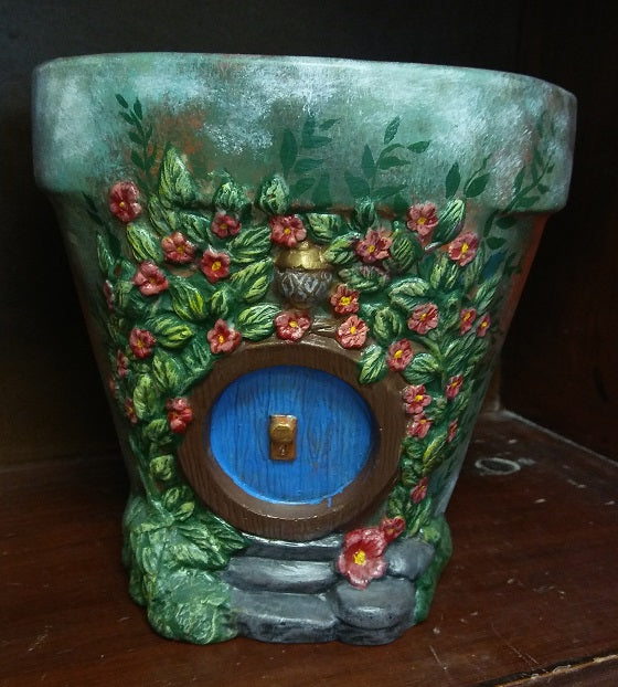 KP 1042 Fairy Round Door Planter image 0