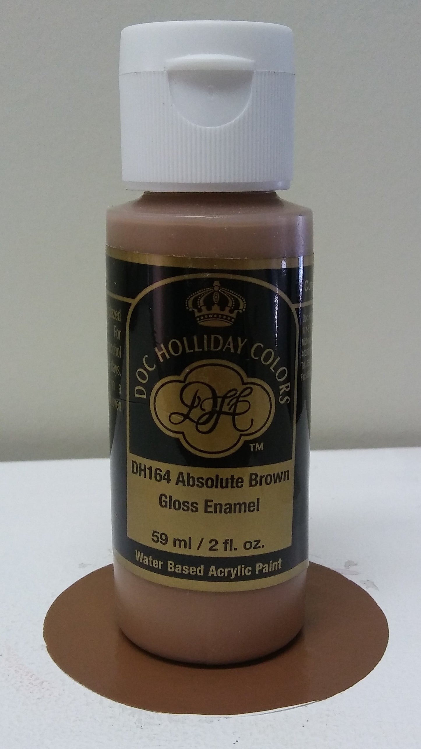 A DH 164 Absolute Brown Gloss Enamel Acrylic Stain image 0