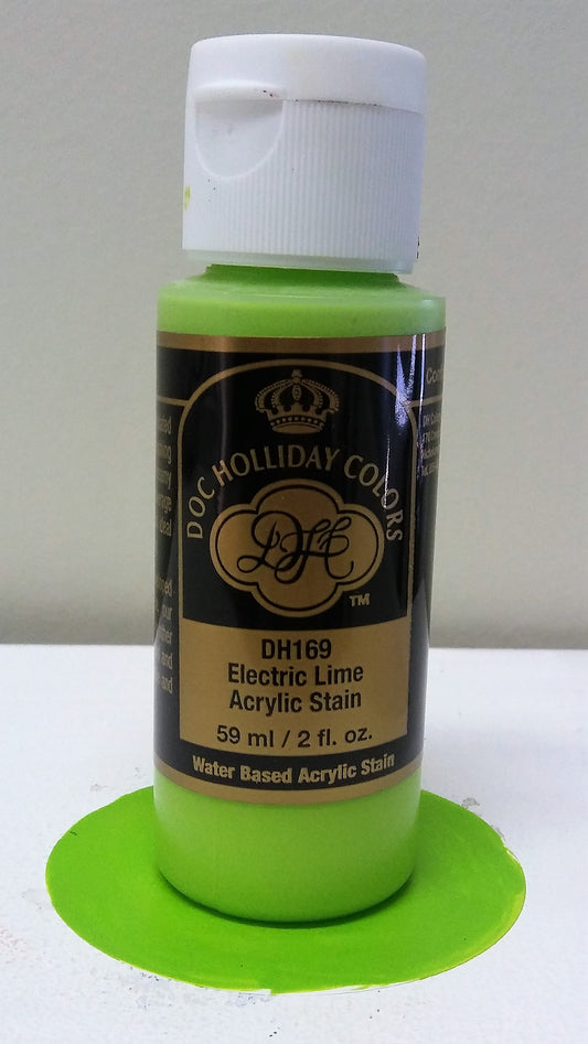 A DH 169 Electric Lime Acrylic Stain image 0