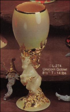L 274 Unicorn Goblet image 0