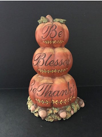 IMD754 Be Blessed, Be Thankful Pumpkin Stack image 0