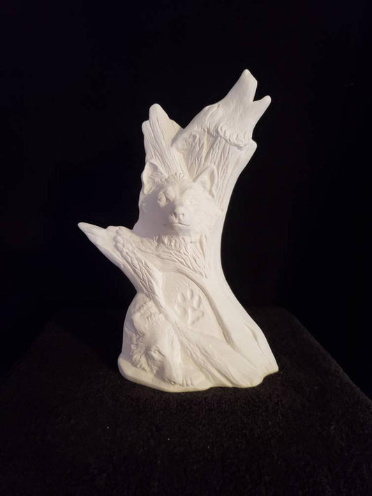 Driftwood Wolf Sculpture image 0