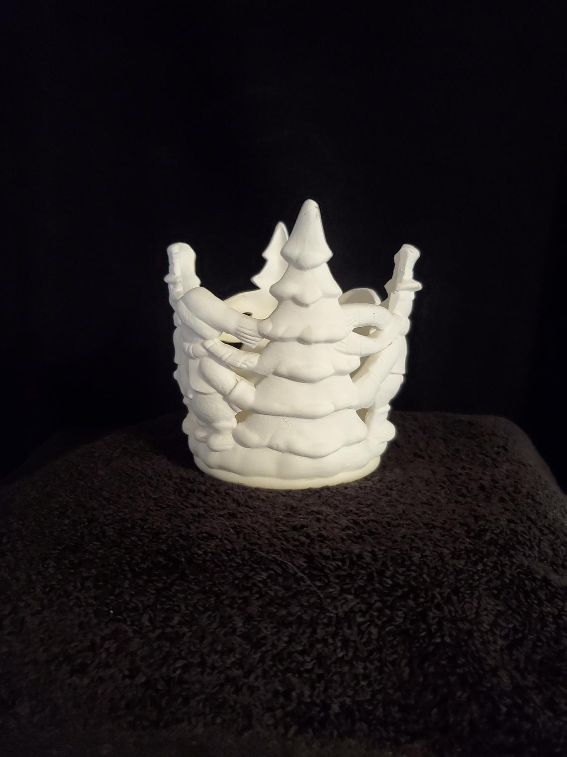 Snowmen Candle Holder image 1