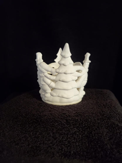 Snowmen Candle Holder image 1