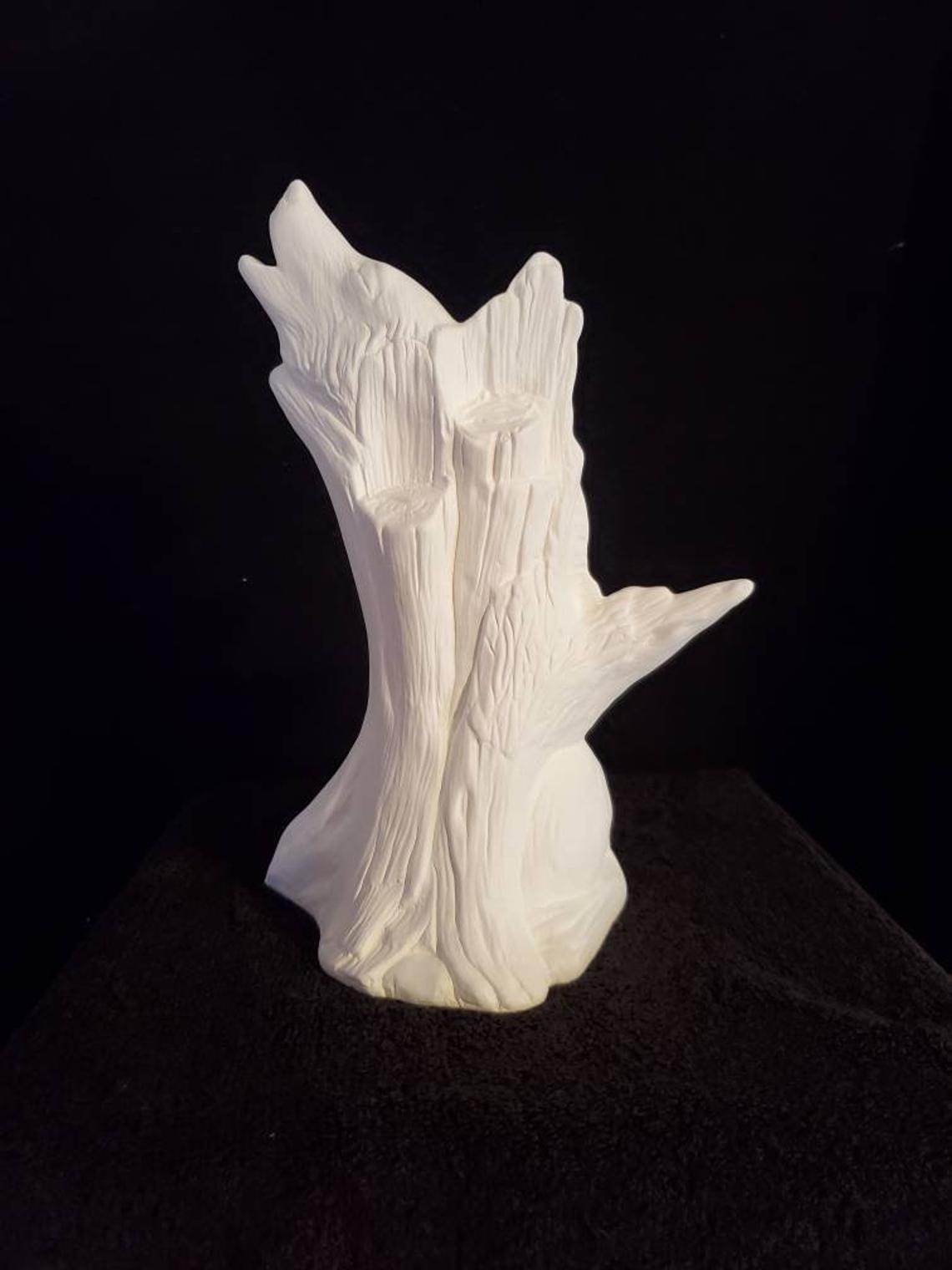 Driftwood Wolf Sculpture image 1