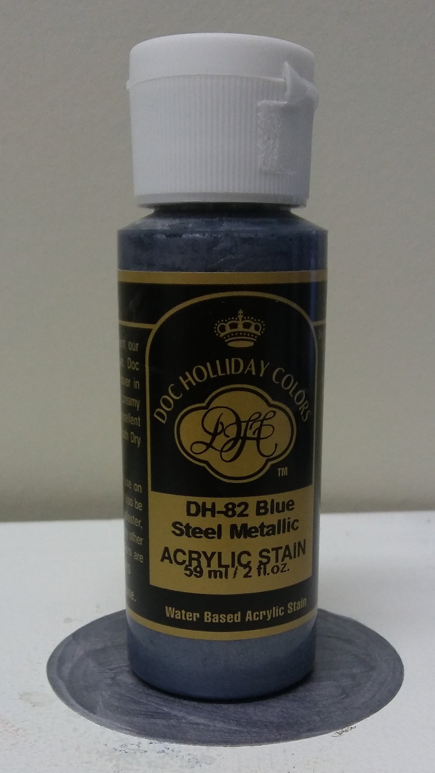 A DH 82 Blue Steel Metallic Acrylic Stain image 0
