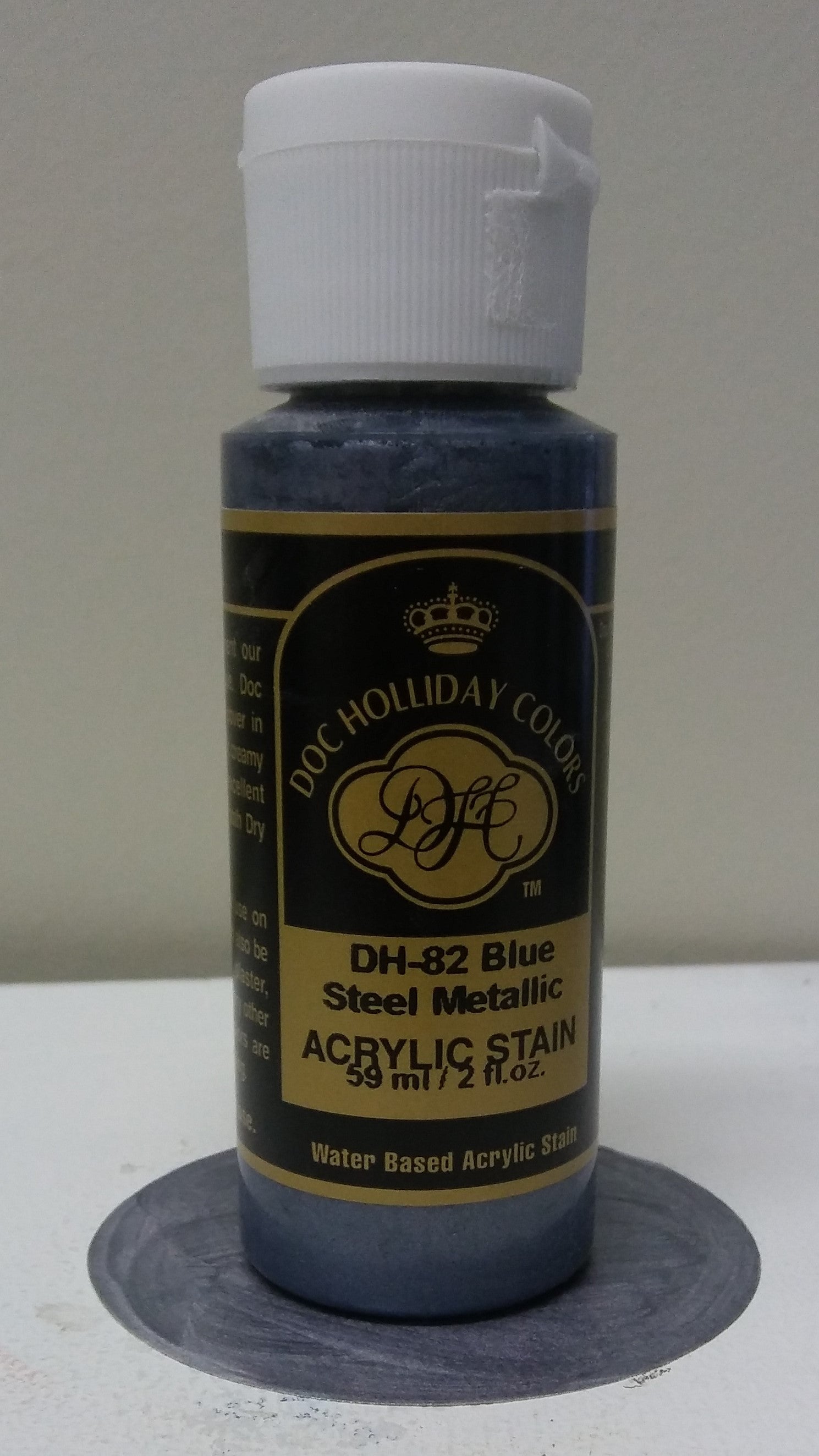 A DH 82 Blue Steel Metallic Acrylic Stain image 0