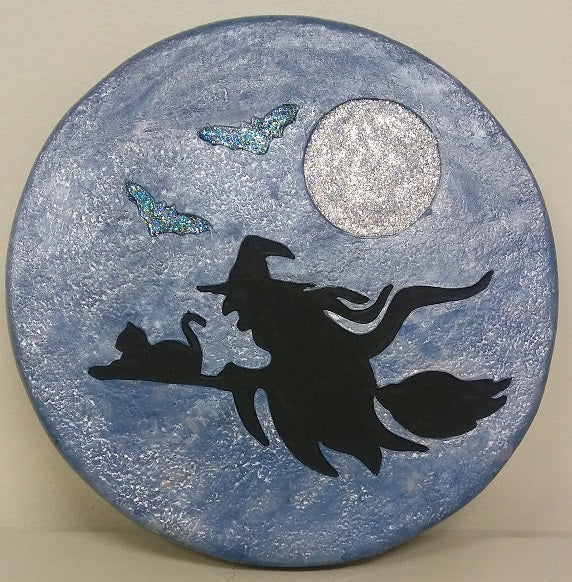 KP 1110 Witch Halloween Stepping Stone image 0
