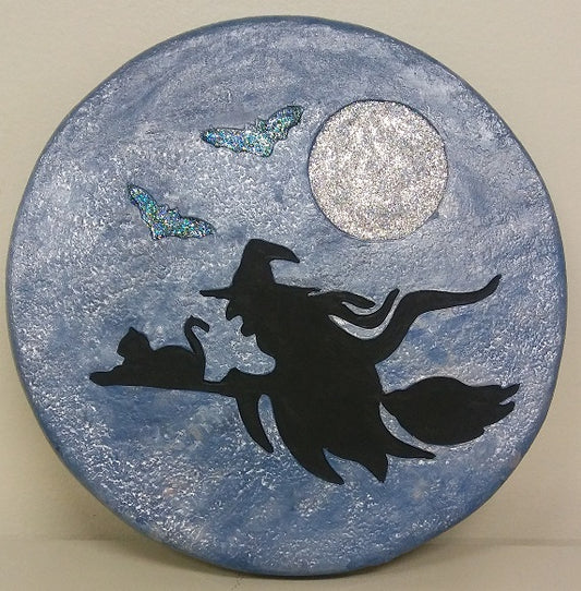 KP 1110 Witch Halloween Stepping Stone image 0