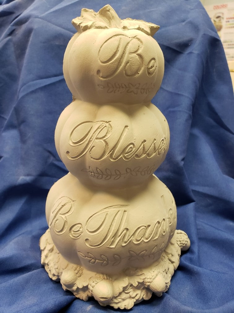 IMD754 Be Blessed, Be Thankful Pumpkin Stack image 1
