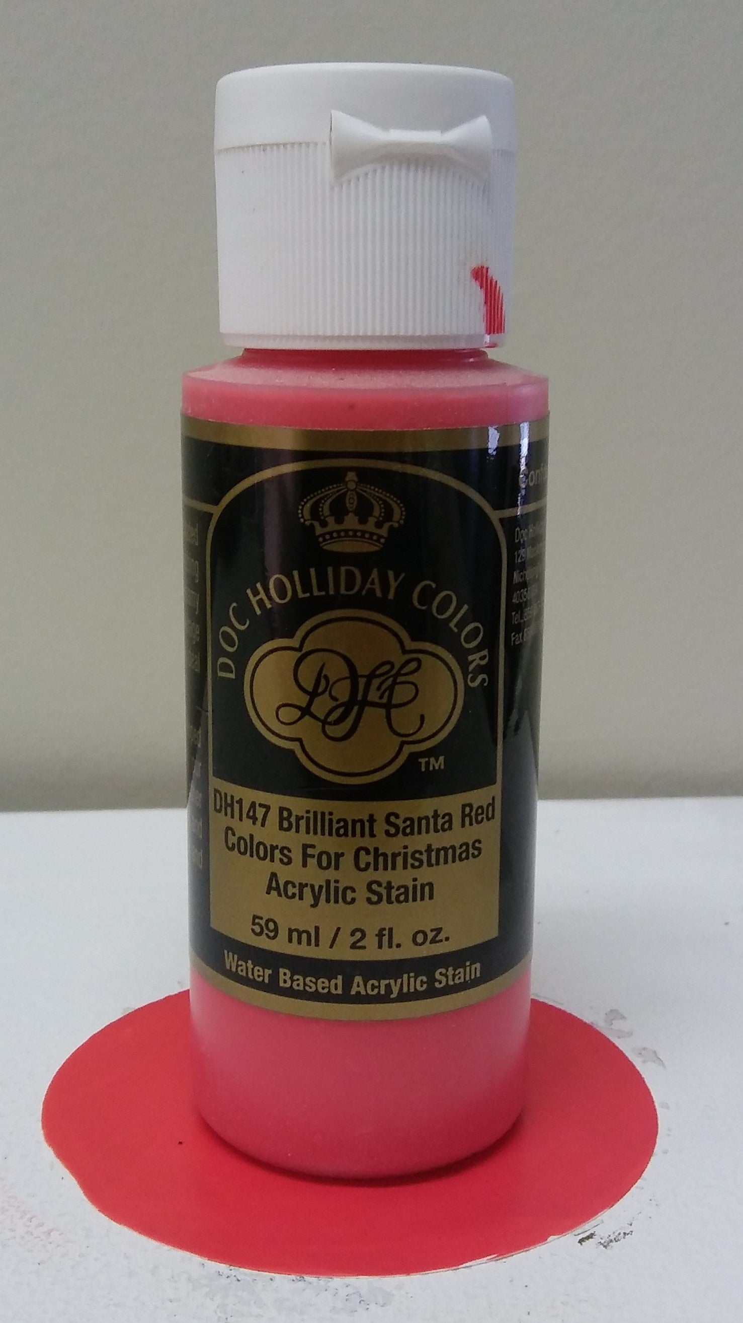 A DH 147 Brilliant Santa Red Acrylic Stain image 0