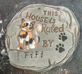 KP 1123 House Ruled By Cat Stepping Stone image 0