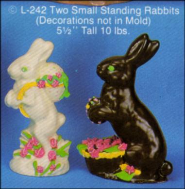 L 242 Two Small Standing Rabbits image 0