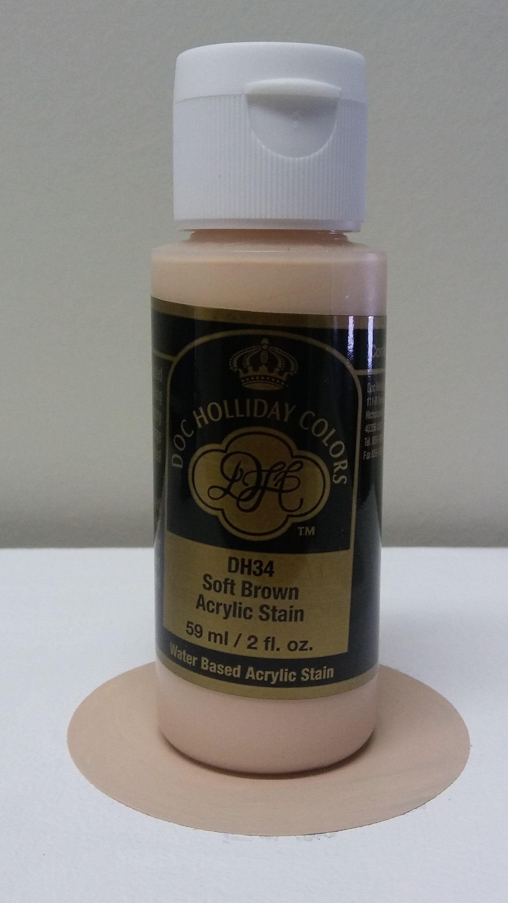 A DH 34 Soft Brown Acrylic Stain image 0