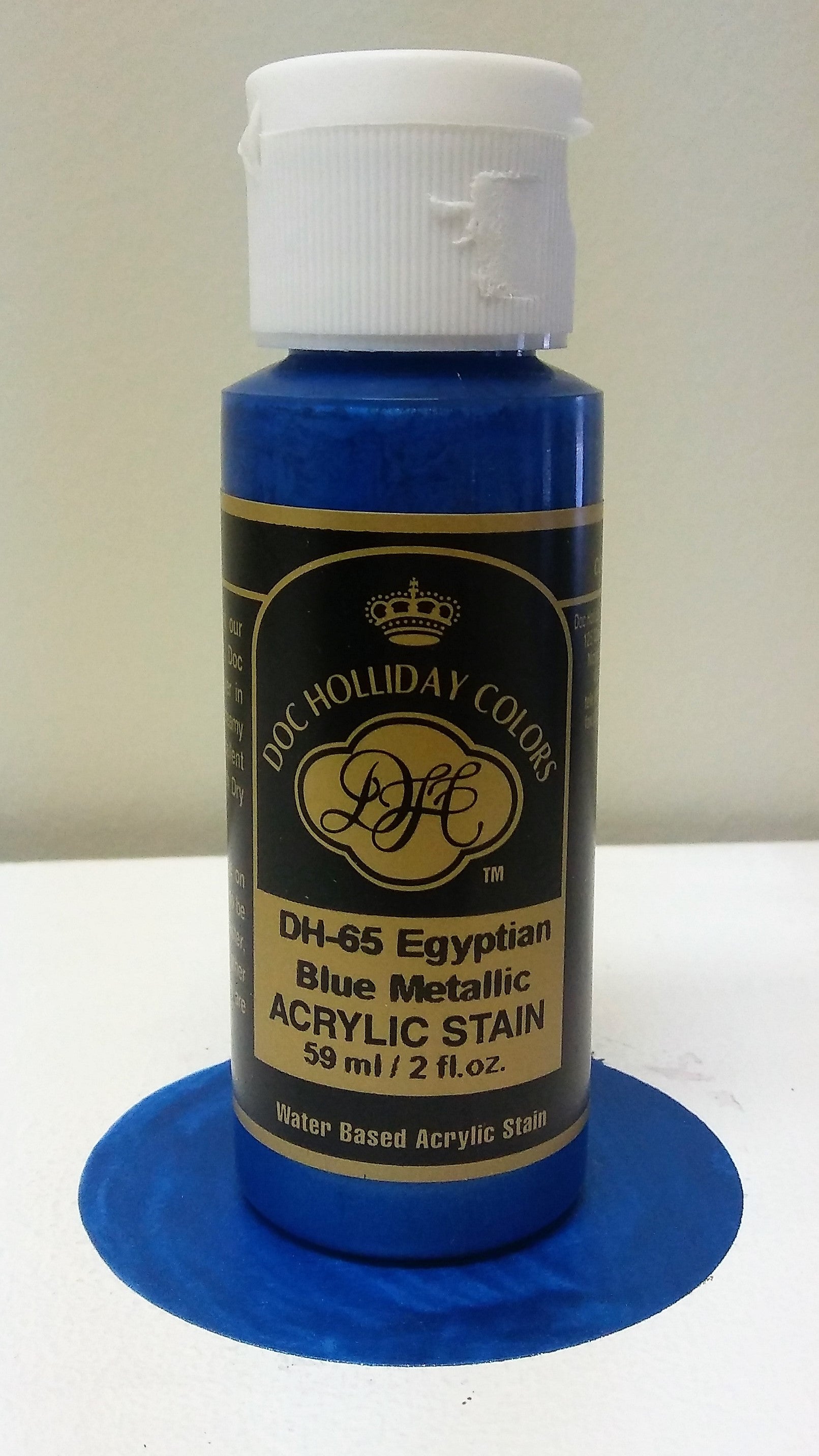 A DH 65 Egyptian Blue Metallic Acrylic Stain image 0