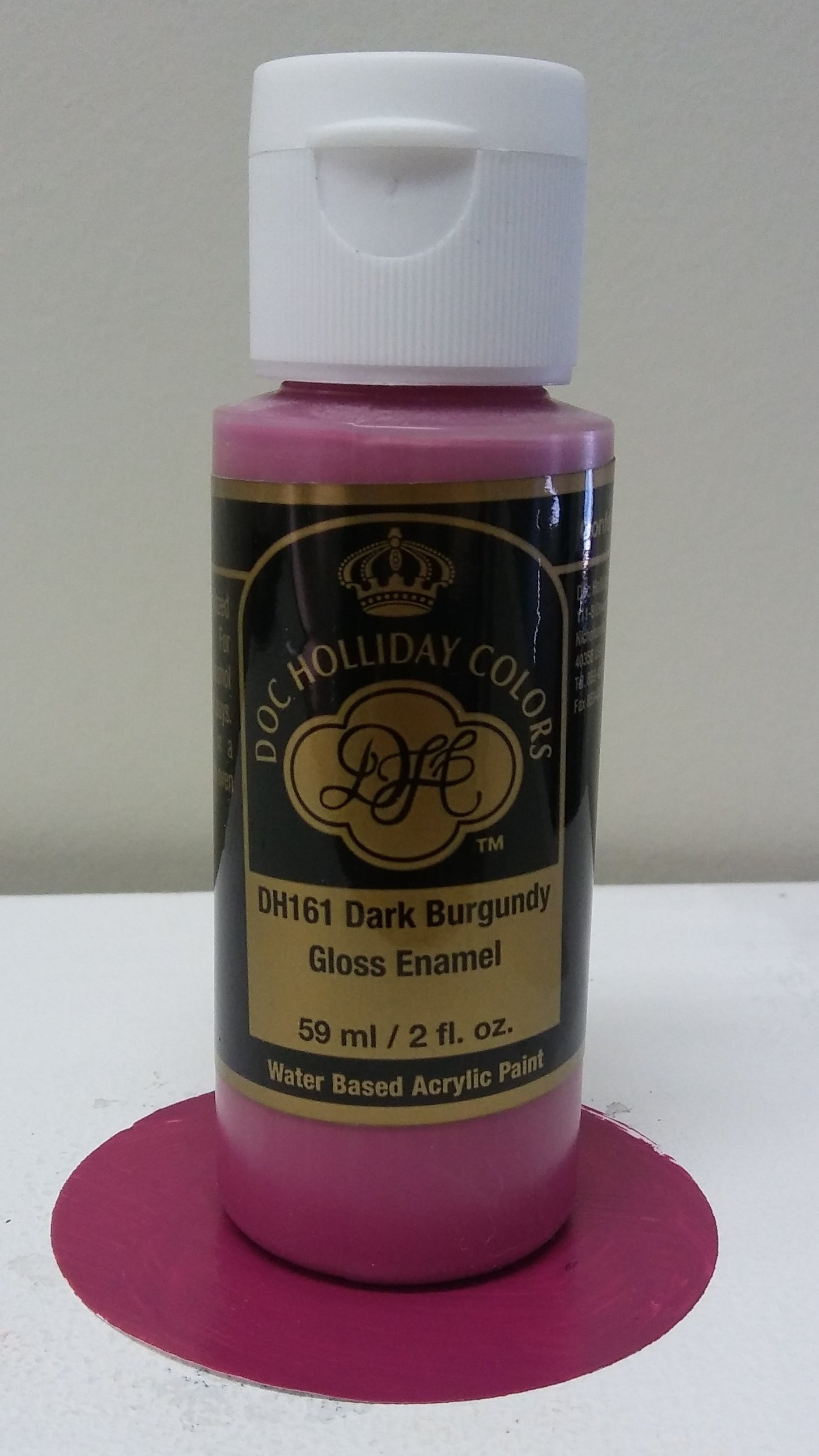 A DH 161 Dark Burgundy Gloss Enamel Acrylic Stain image 0